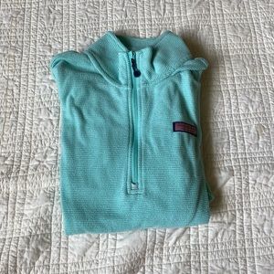 Small Vineyard Vines Teal Quarterzip
